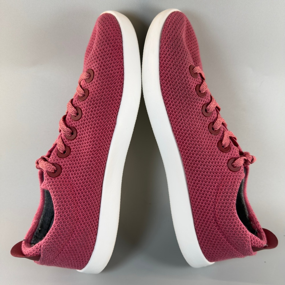 Allbirds Tree Piper Mens 13 Lux Pink White Running Shoes Lace Low Train Sneaker - Picture 9 of 16